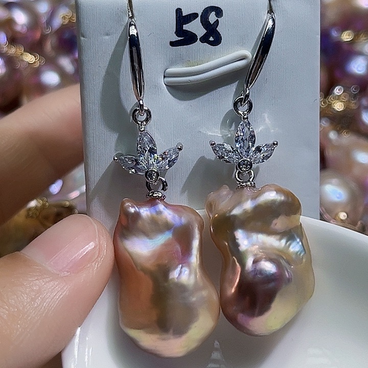 未镶嵌耳饰淡水珍珠