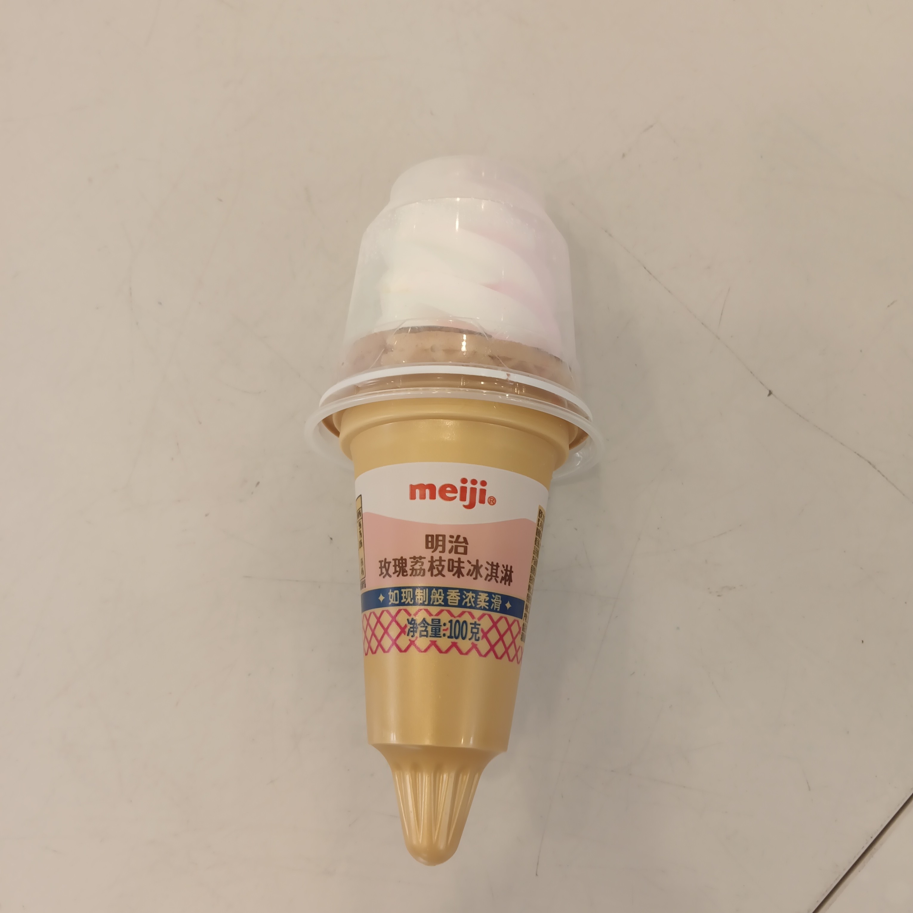 明治玫瑰荔枝味冰淇淋