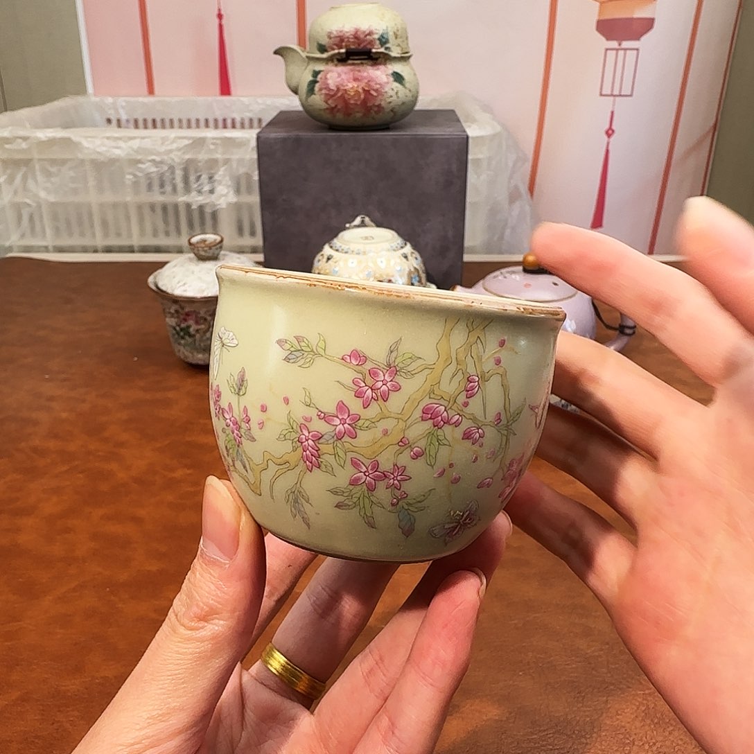 颜瓷闪购商品链接紫藤刚杯