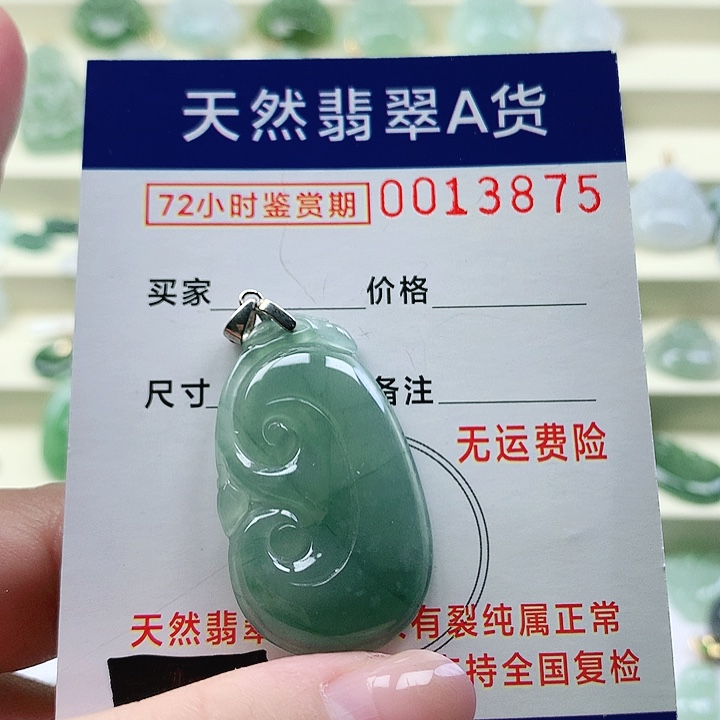 颈饰未镶嵌翡翠吊