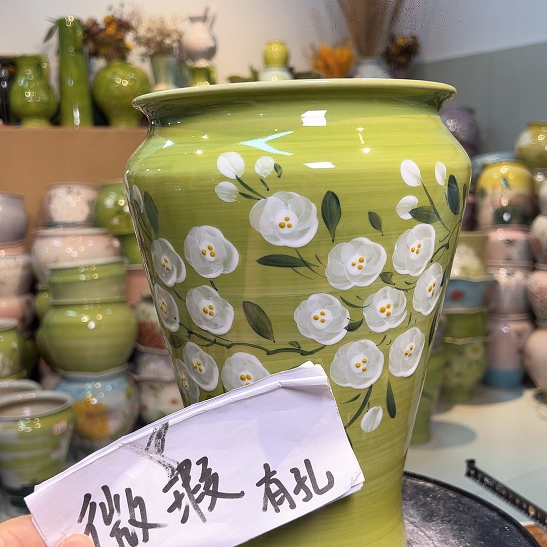 景德镇陶瓷花盆花器瑕258