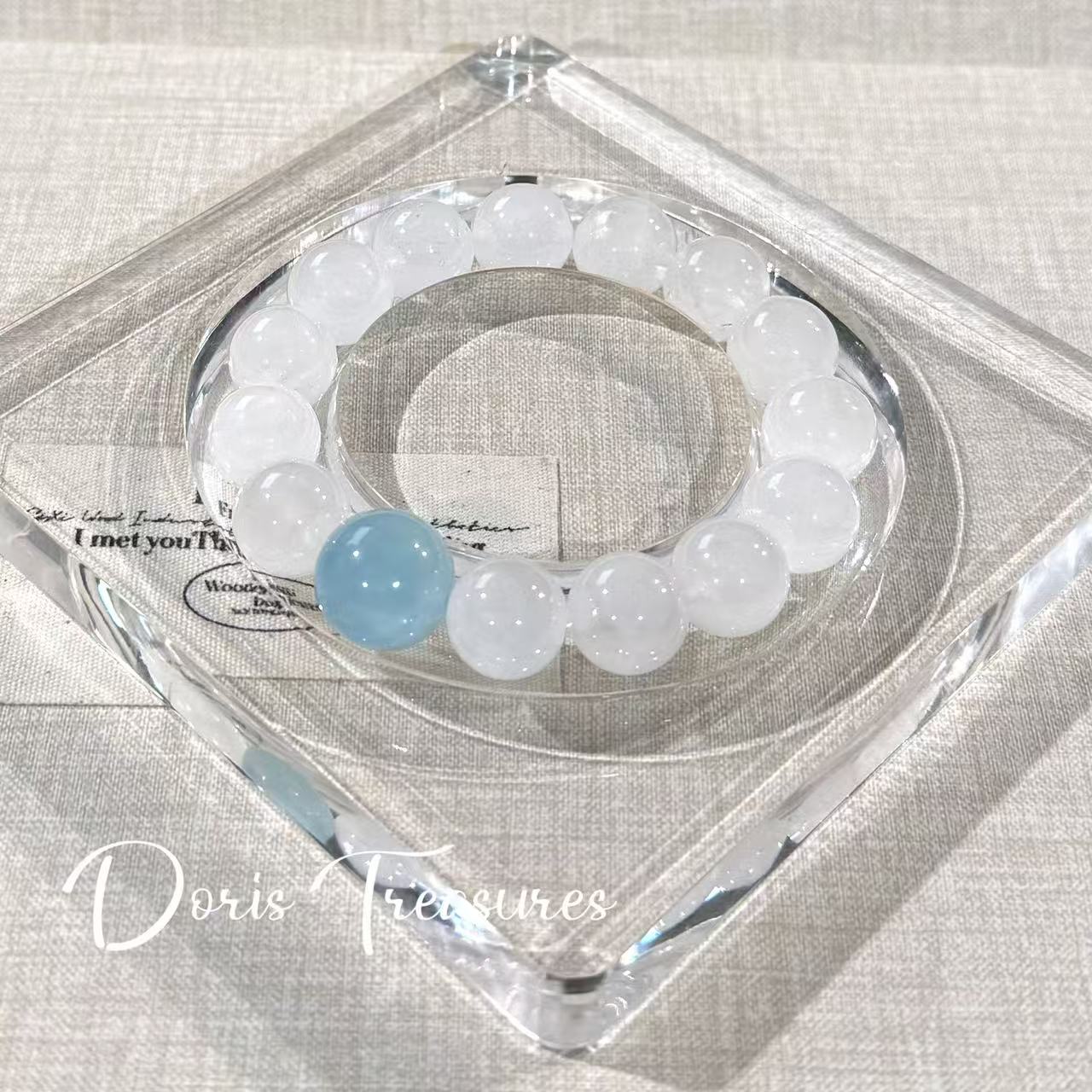 【冰川雪】H手串 气质多样性发 颜色微差