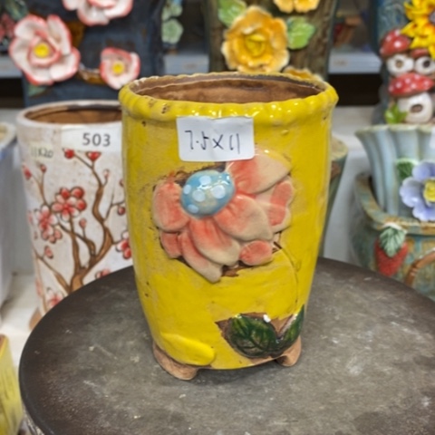 【闪购商品】红陶粗陶材质陶瓷多肉花盆