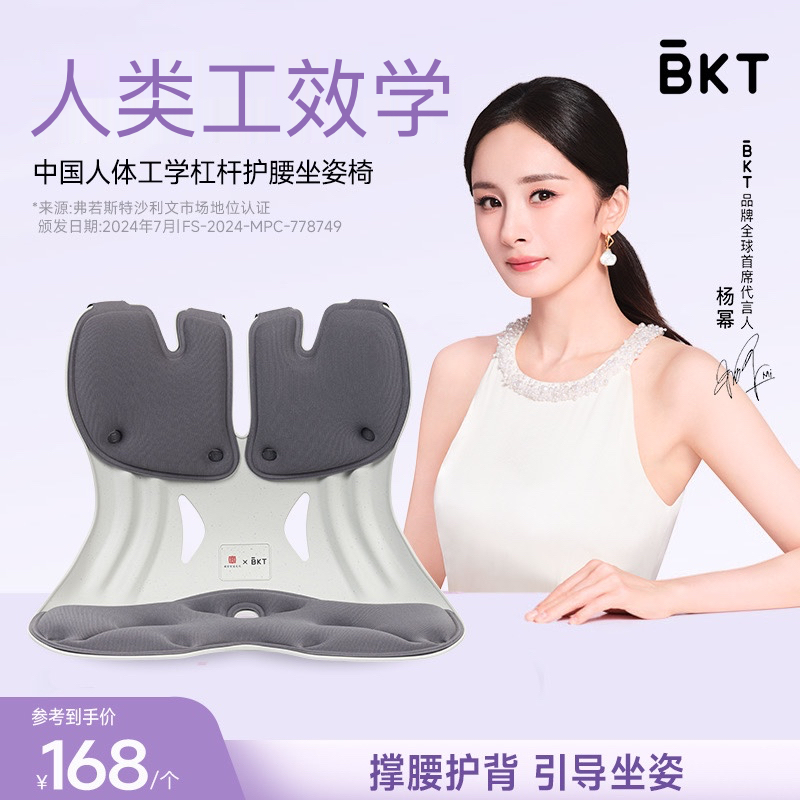 BKT故宫宫廷文化联名护腰坐垫人体工学腰靠垫办公室家用坐姿椅