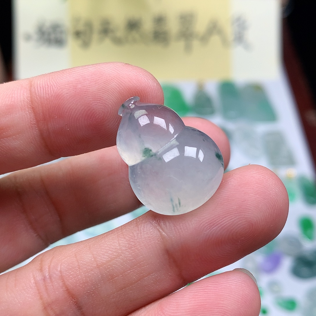 翡翠裸石缅甸天然A货翡翠冰种葫芦