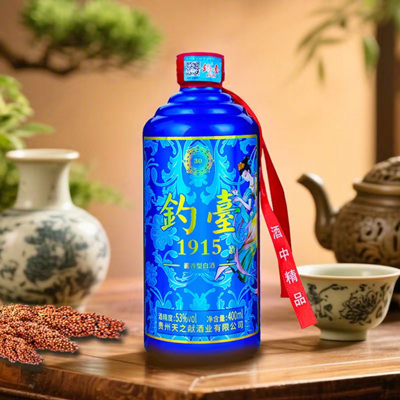 徽曹福钓台1915酱香型纯粮酿造白酒53度400ml
