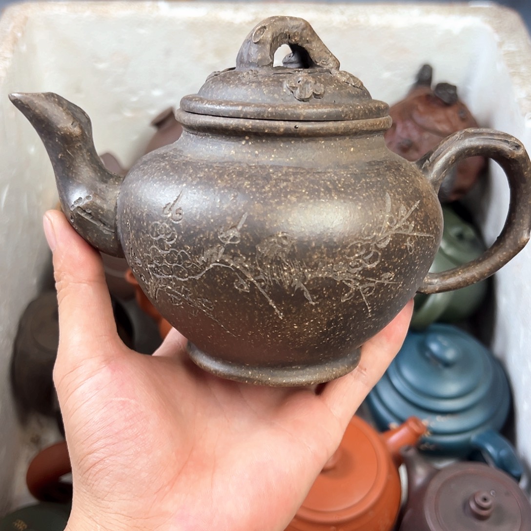 茶壶紫砂宜兴原矿紫砂壶500毫升容量