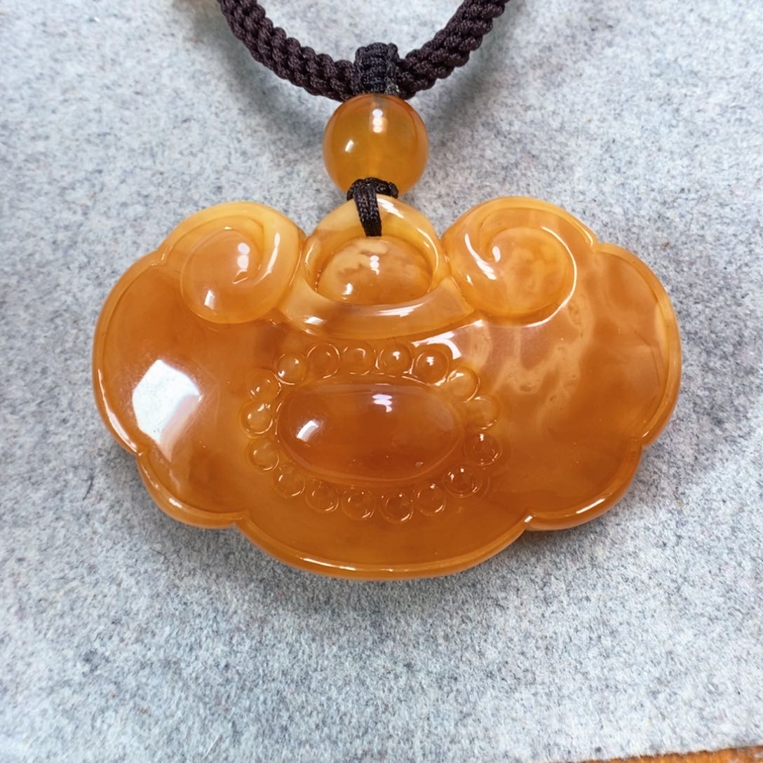 蜜蜡项链未镶嵌蜜蜡吊坠