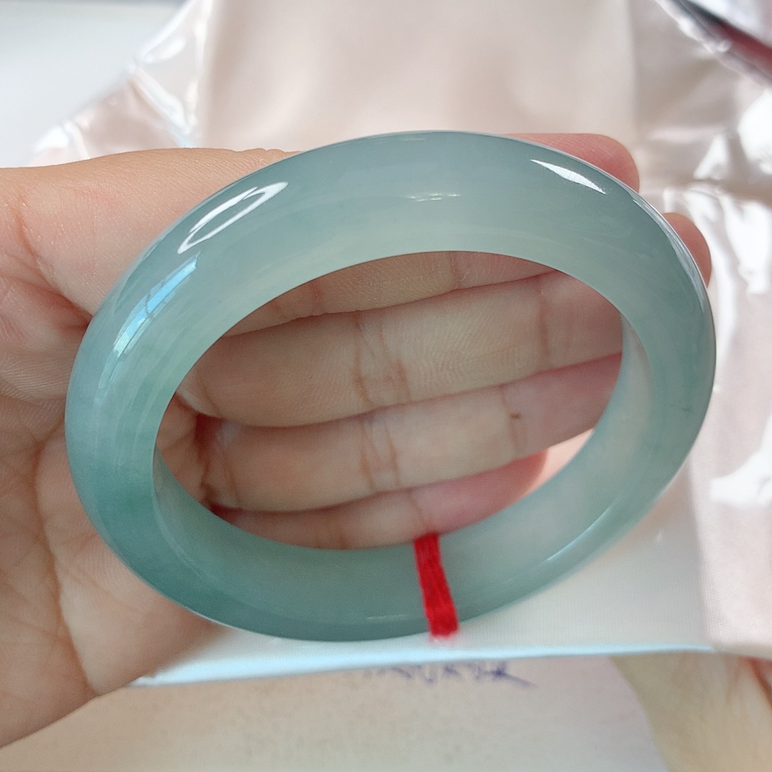 未镶嵌手镯翡翠蓝水冰透起荧光新品推荐✅⑨⑤