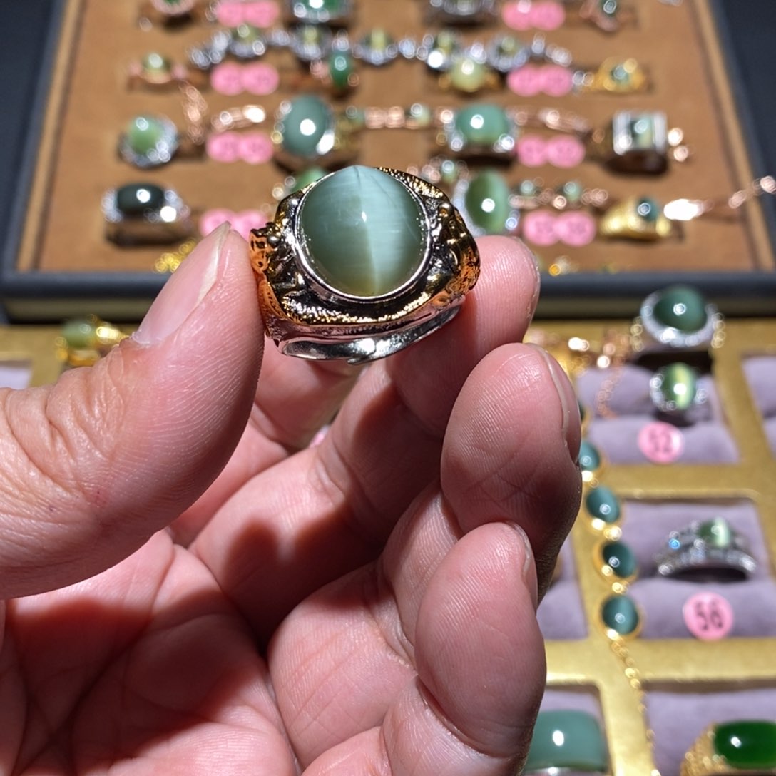 和田玉（碧玉）戒指未镶嵌这****爱