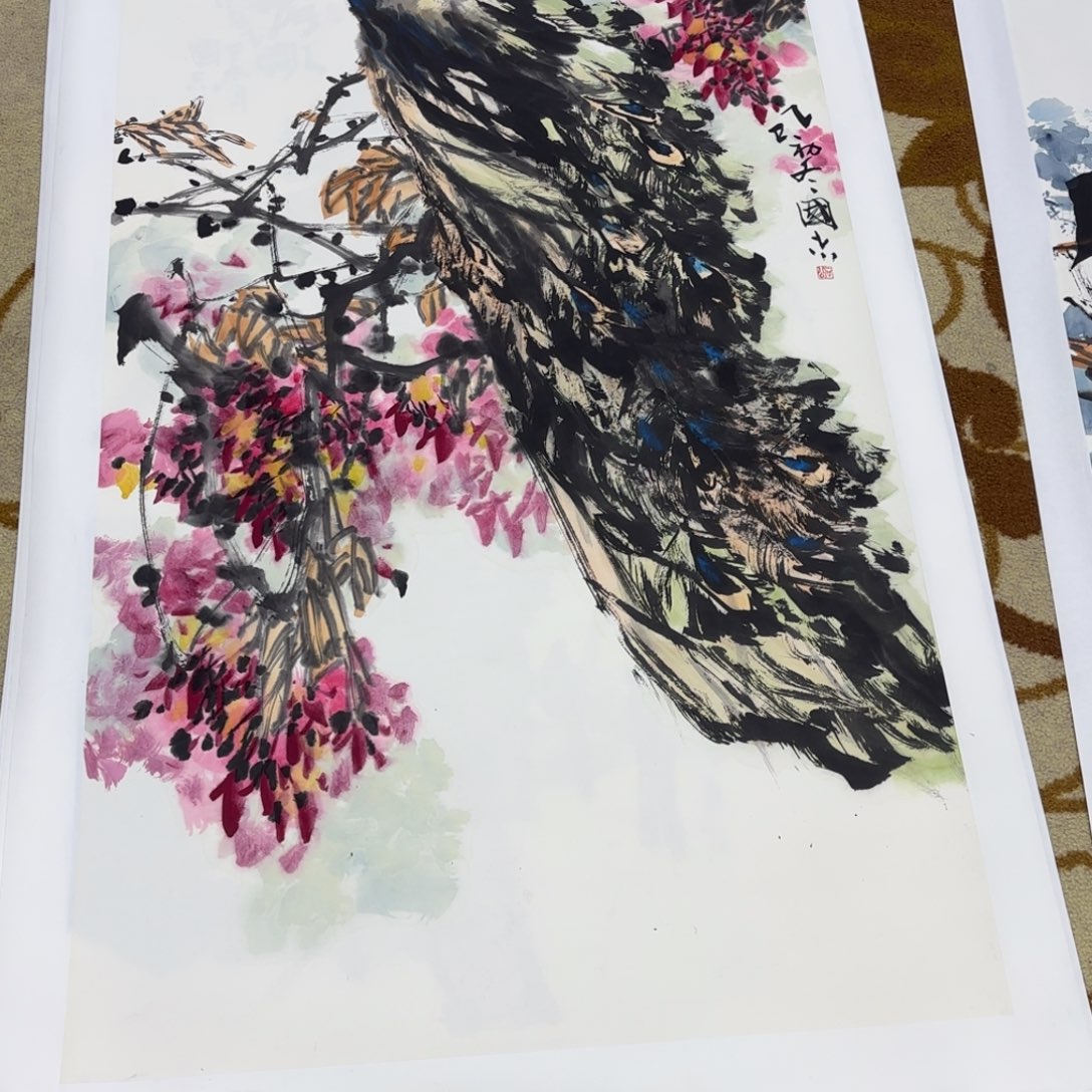 用***6国画石国志四尺作品艺