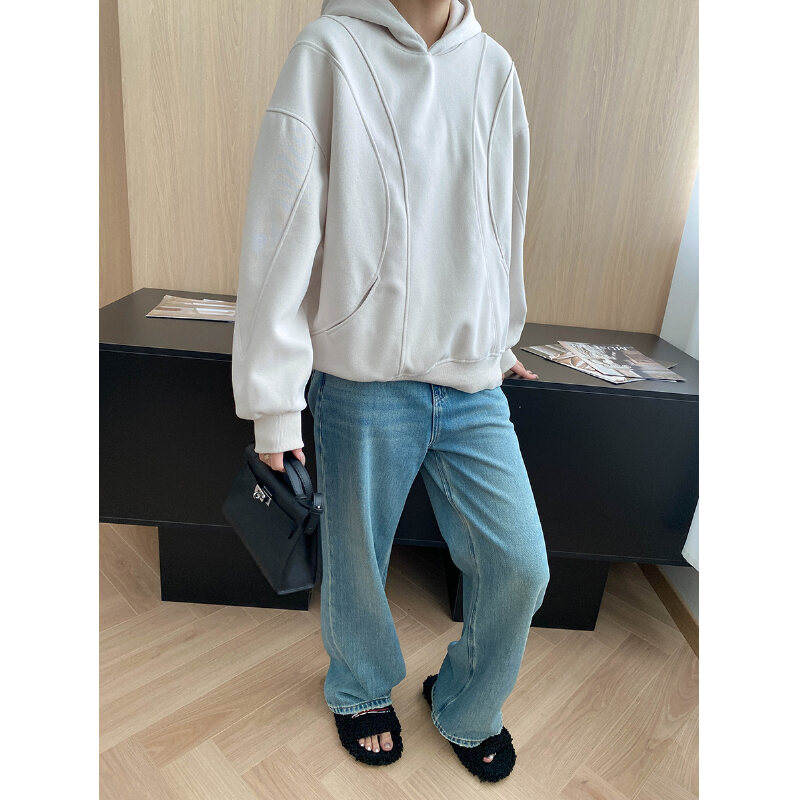 （01-100）休闲通勤默认磨损瑕疵款卫衣女