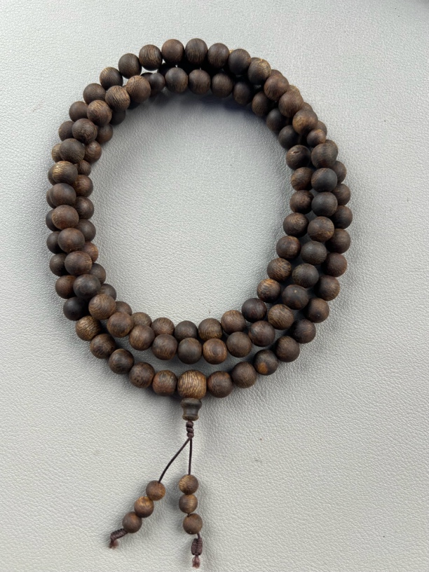 沉香Wo奇楠沉香08沉水浮圆珠多圈40克+多样性大1