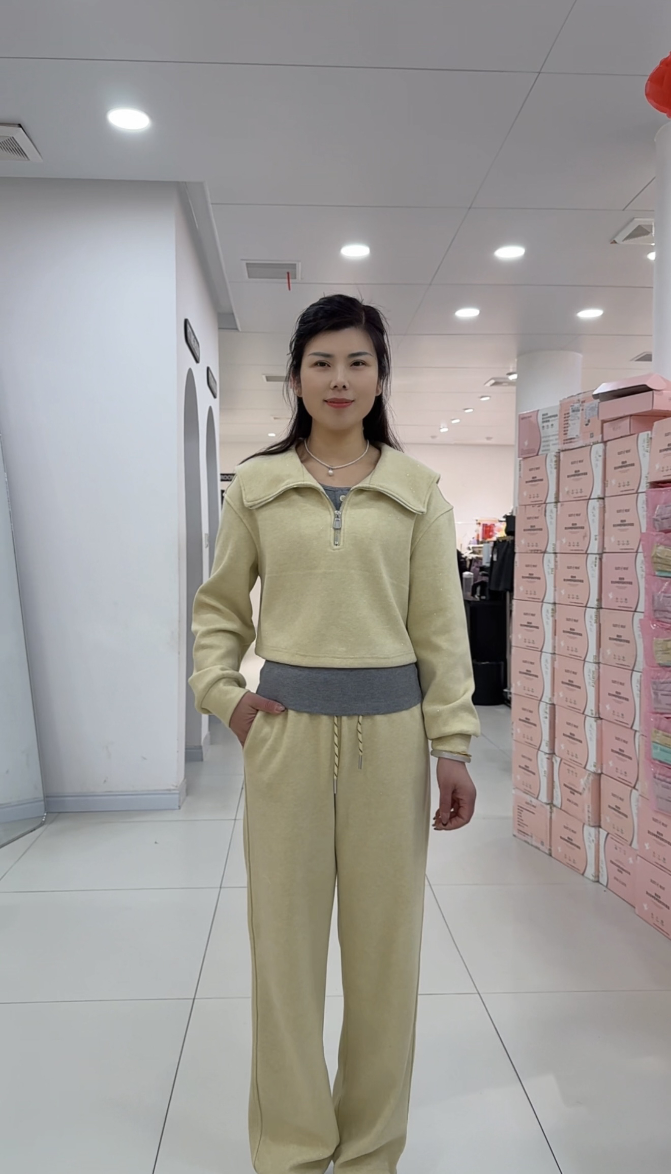 【红红家】早春减龄翻领两件套