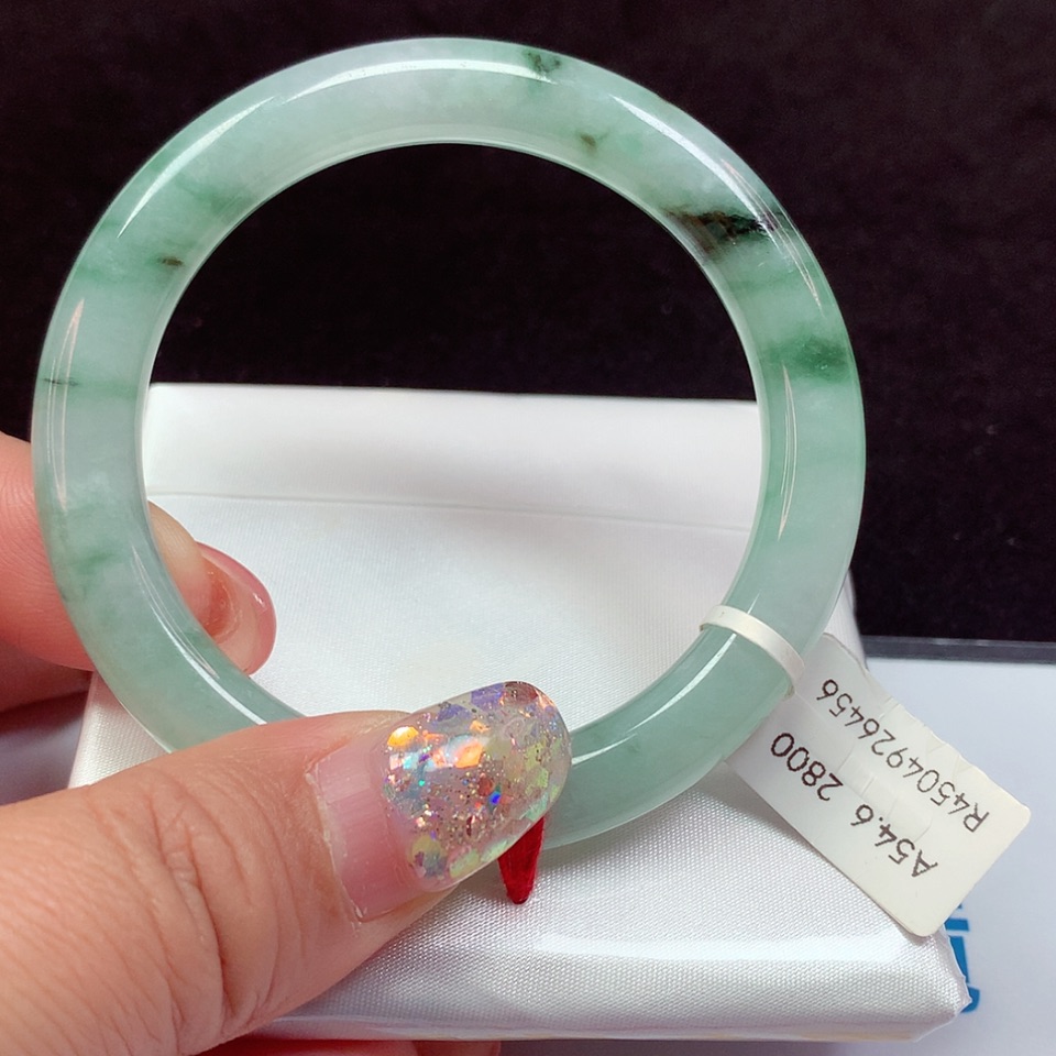 【闪购商品】翡翠手镯未镶嵌天然翡翠手镯55