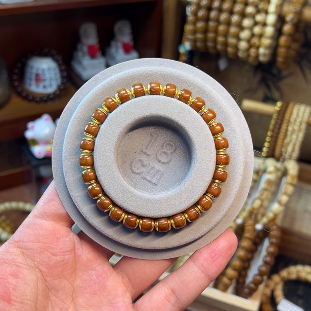 非金属紫金鼠7.3*7.2实心金盾桶珠毕业款