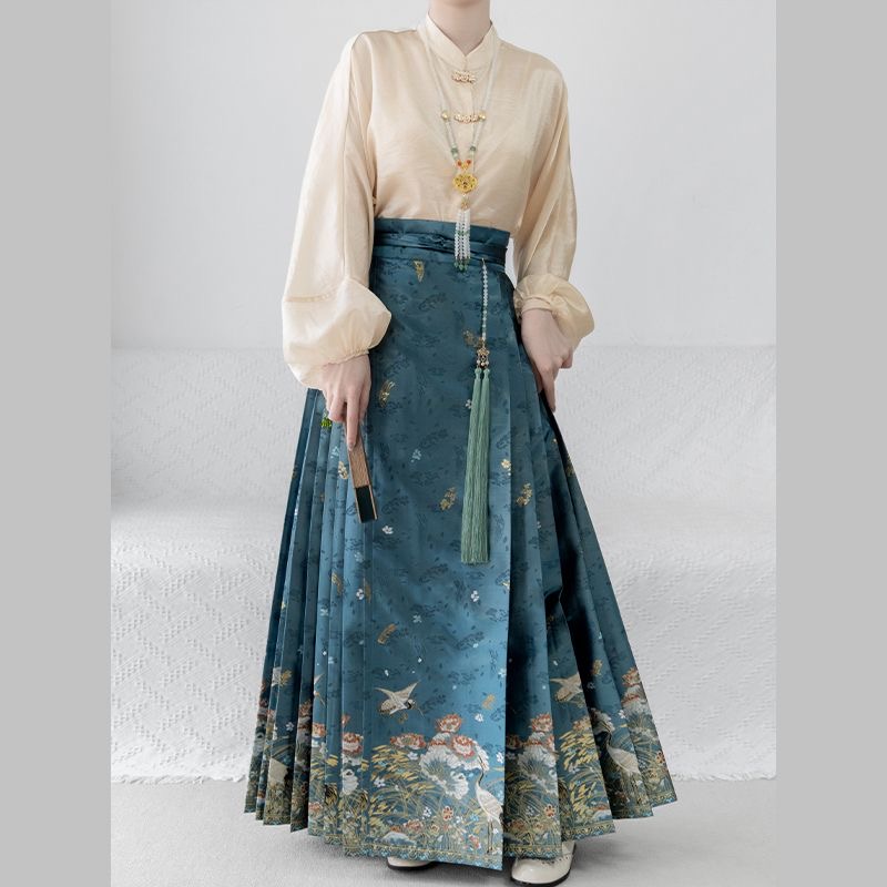 【芦池小景】高端满地金新款国风马面裙明制汉服女【全套活动】