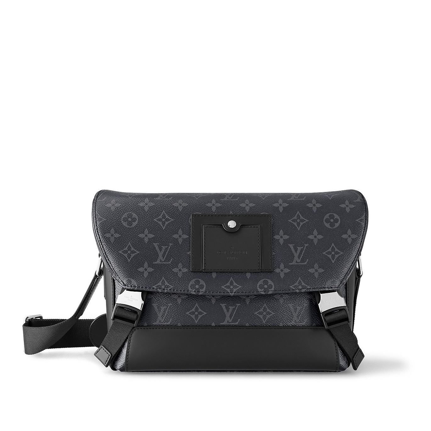 99新 LouisVuitton/路易威登 黑老花双扣voyager斜挎包 F964 