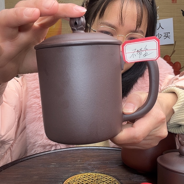 紫砂茶杯原矿紫砂杯