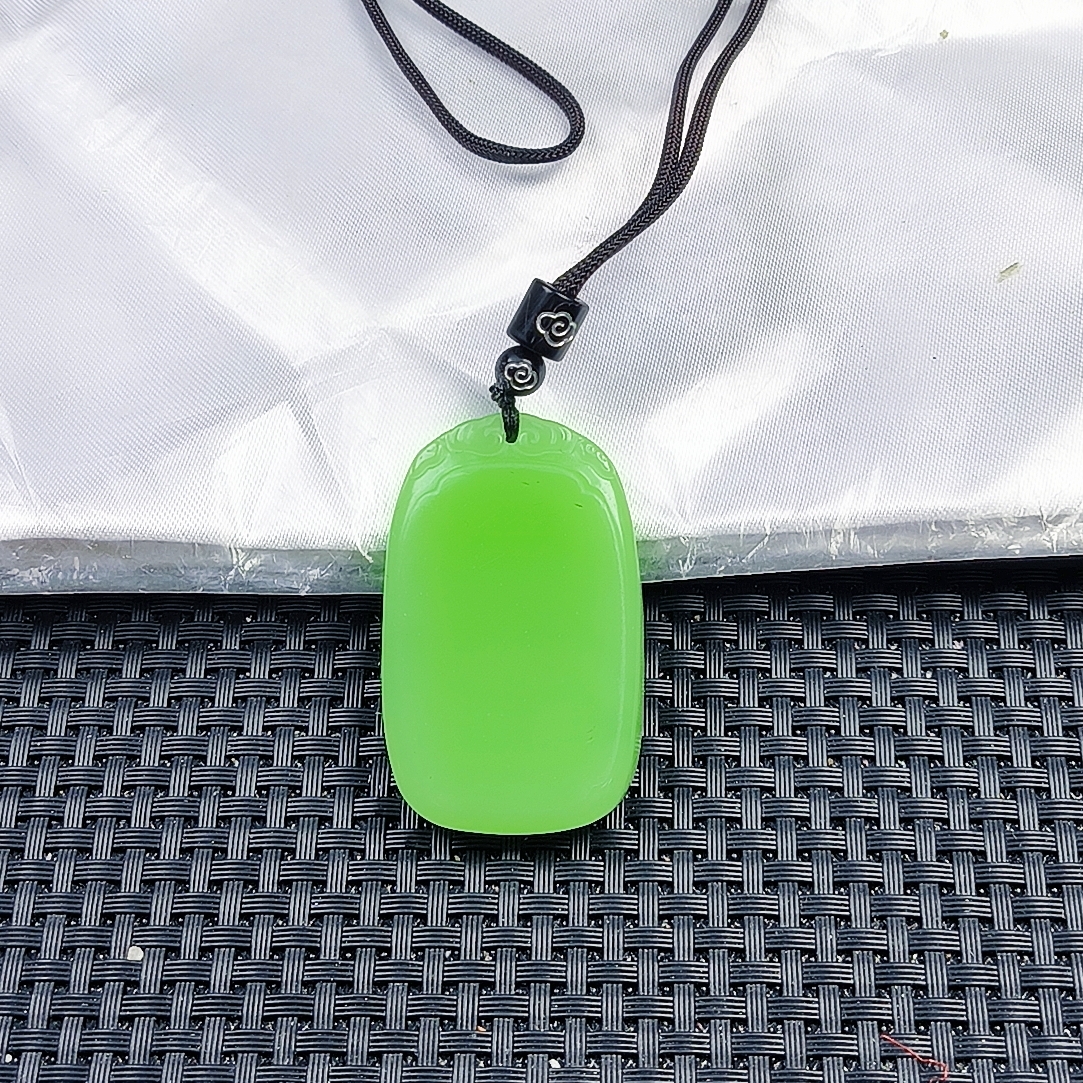 （聚宝严选）D632苹果系绿无事牌套装吊坠妈妈款精致精美百搭时尚