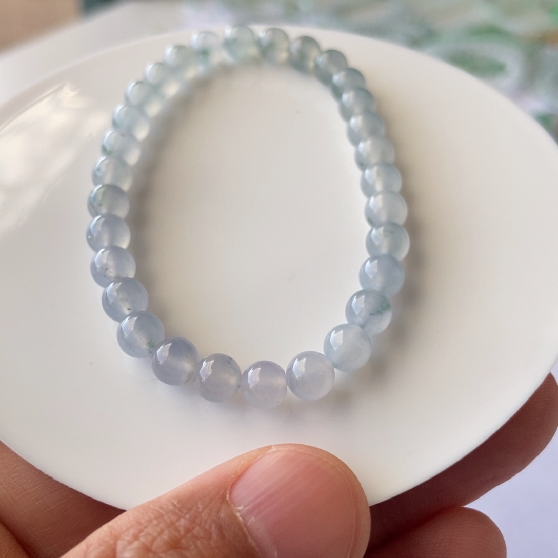 9***7翡翠散珠翡翠手串珠链工厂自己生产的