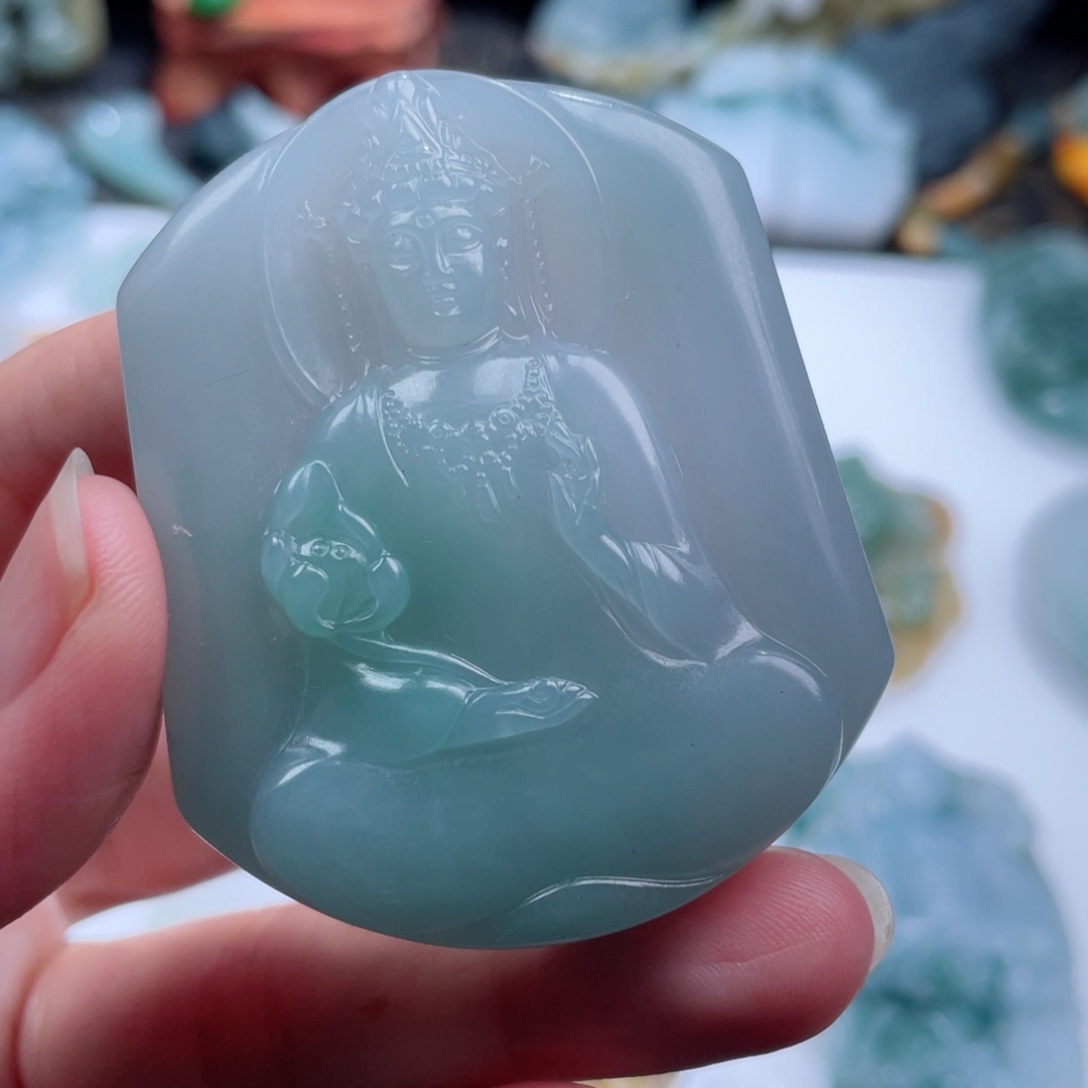 定制翡翠未镶嵌开*毛货