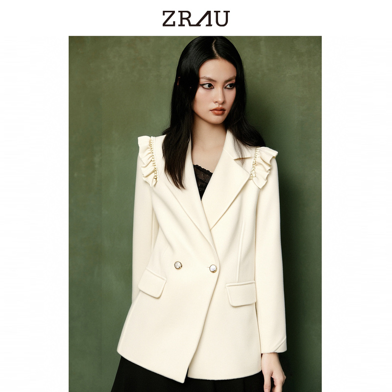 ZRAU静奢风时尚气质双面呢外套91080141038