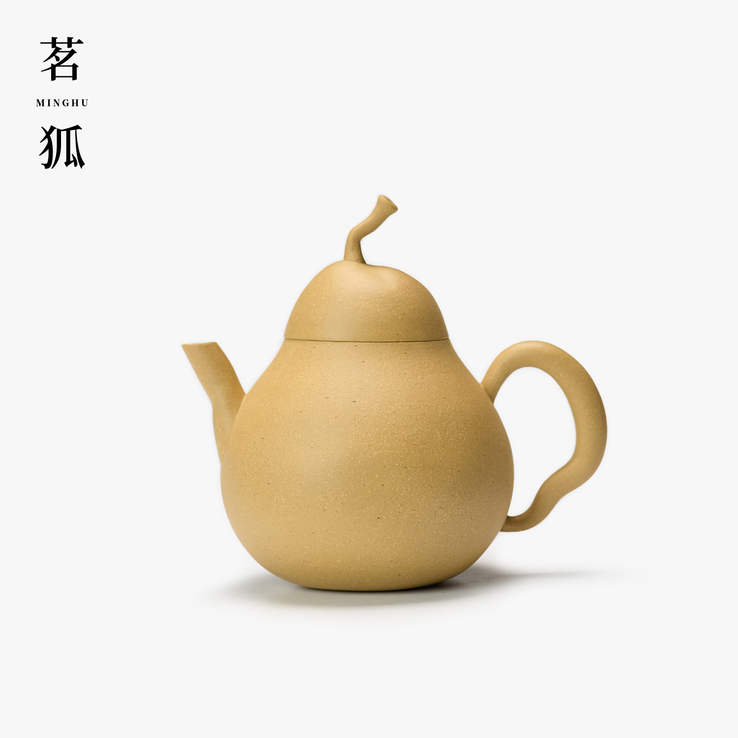 【林炜达·梨形】段泥潮州手拉壶 全手工紫砂仿生器内推孔丑橘手捏壶