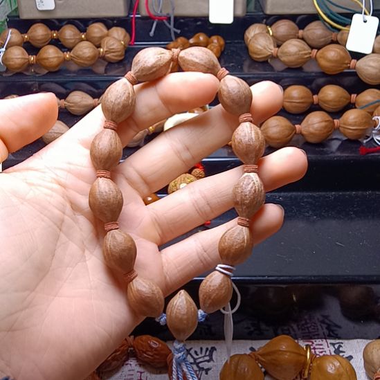 橄榄核手串/手链橄榄核手串三花铁核实心蒜头1.3