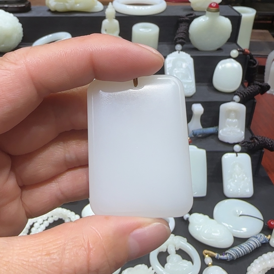 和田玉挂件未镶嵌壹*八