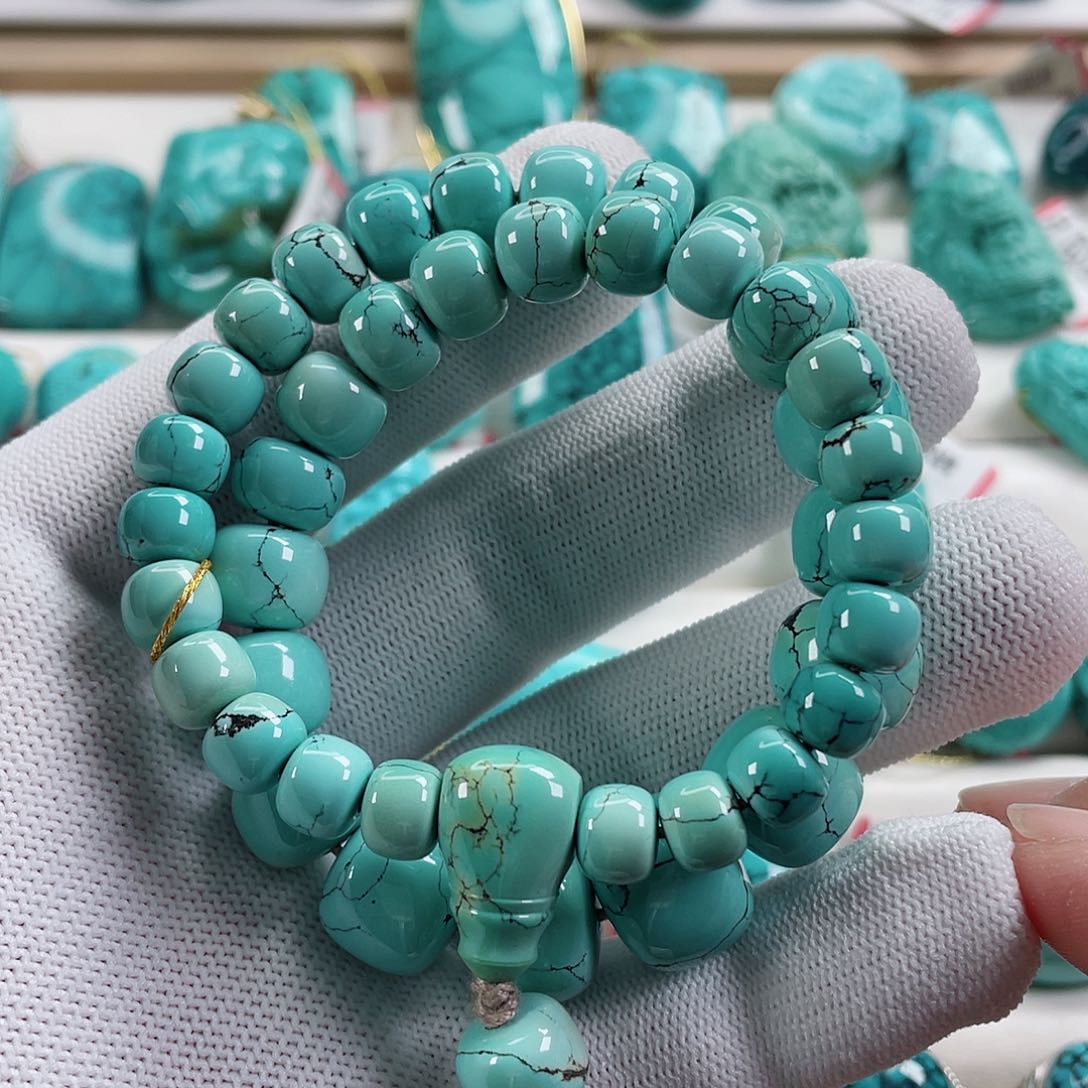 绿松石车挂未镶嵌