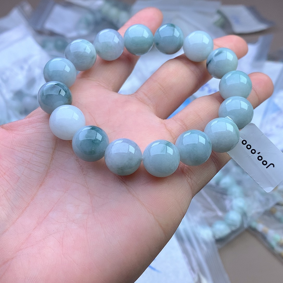 未镶嵌手串定制翡翠