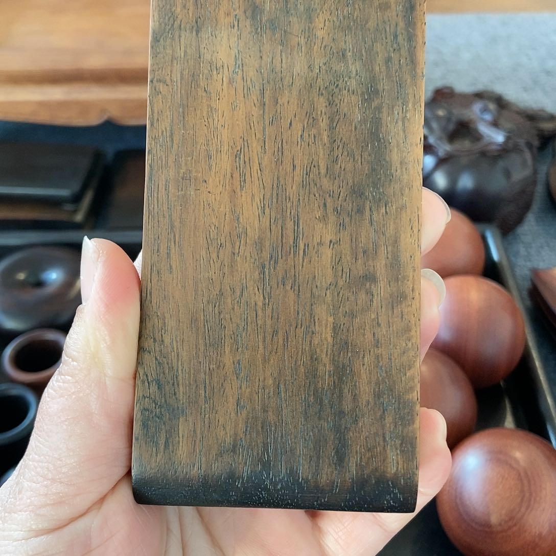 木灵*黄花梨长方形底座小