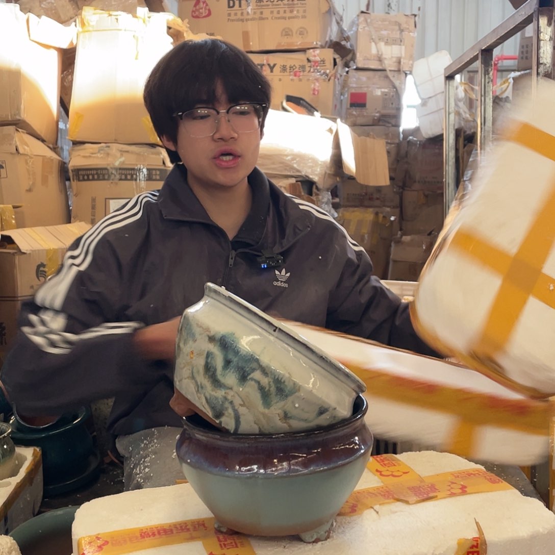 红陶宜兴紫砂花盆