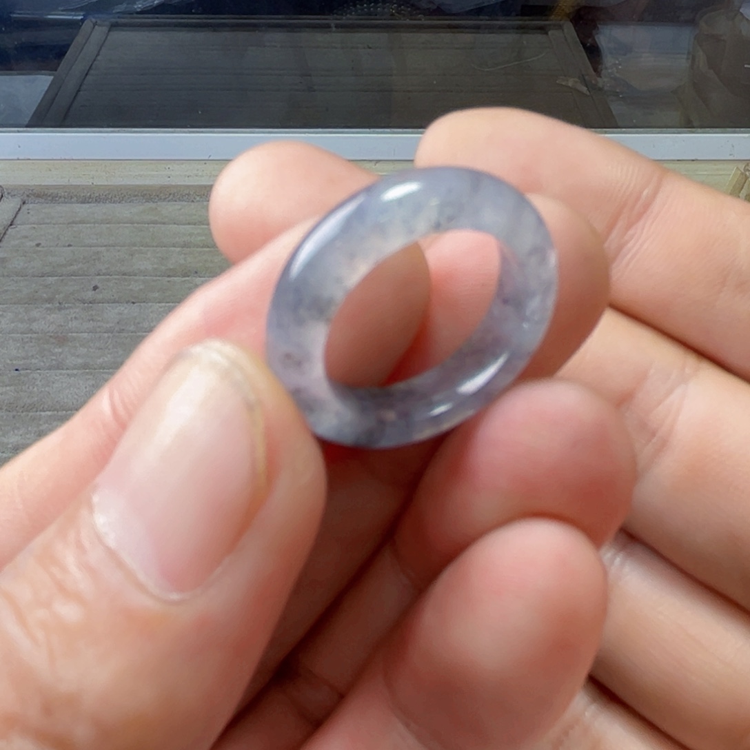 定制翡翠未镶嵌圈口14-15