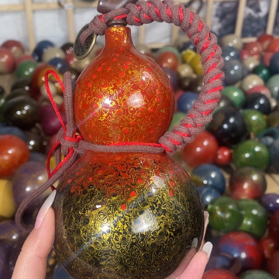 胖***谈大漆酒葫芦装酒装水