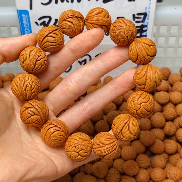 桃核手串猛18mm左右结束龙珠单圈