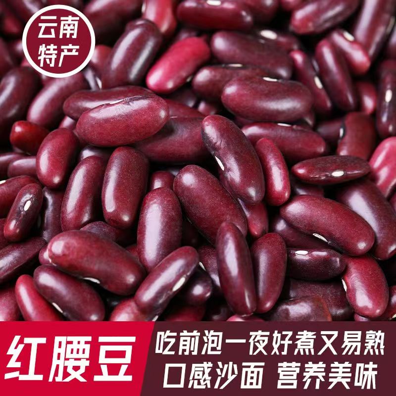 云南红腰豆红芸豆大红豆五谷杂粮可煲汤打豆浆做豆沙馅