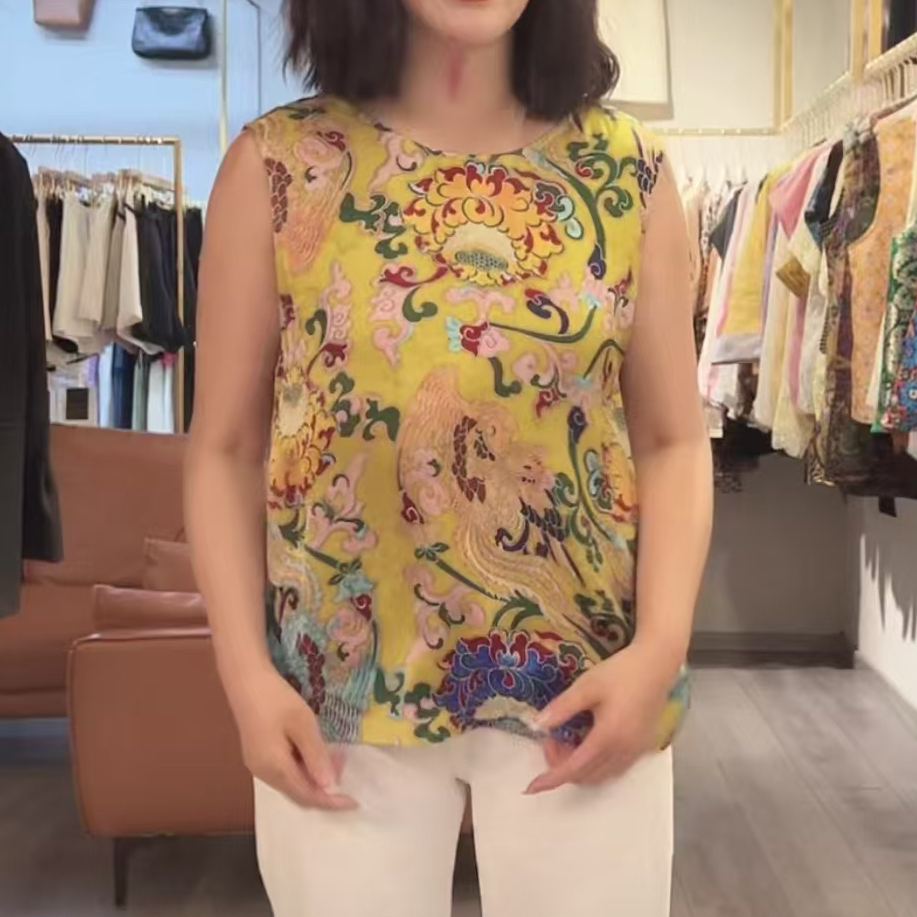 【四姐家】祥云莲花马甲