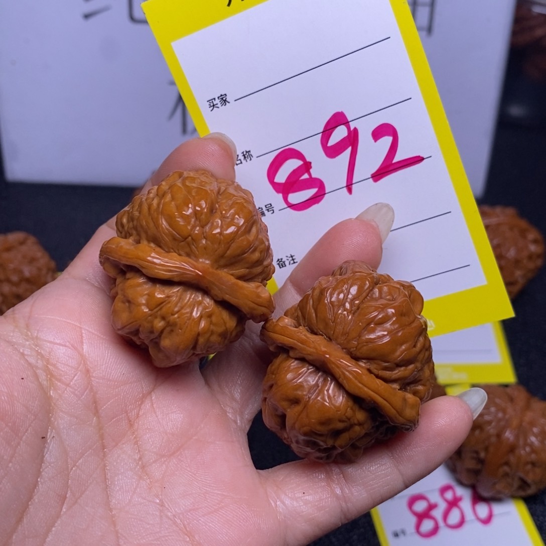 文玩核桃把件892%36蛤蟆头练手对反油