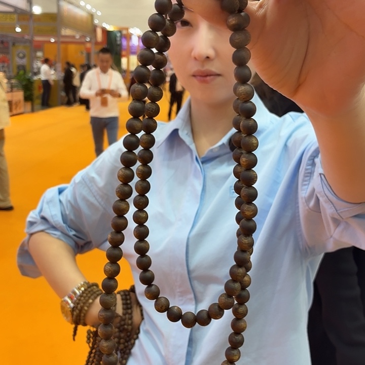 沉香手串圆珠多圈手串多样性发一