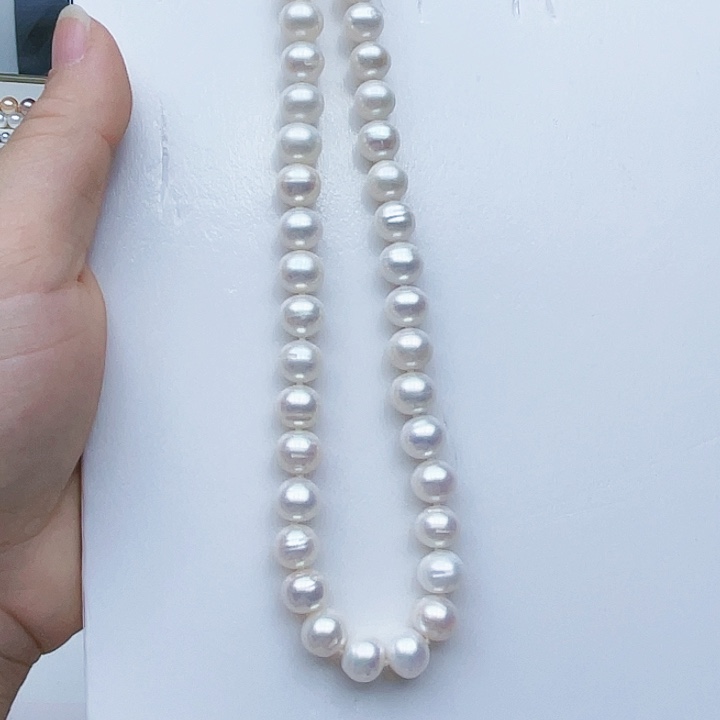 淡水珍珠颈饰未镶嵌卡9➕极光白炫彩