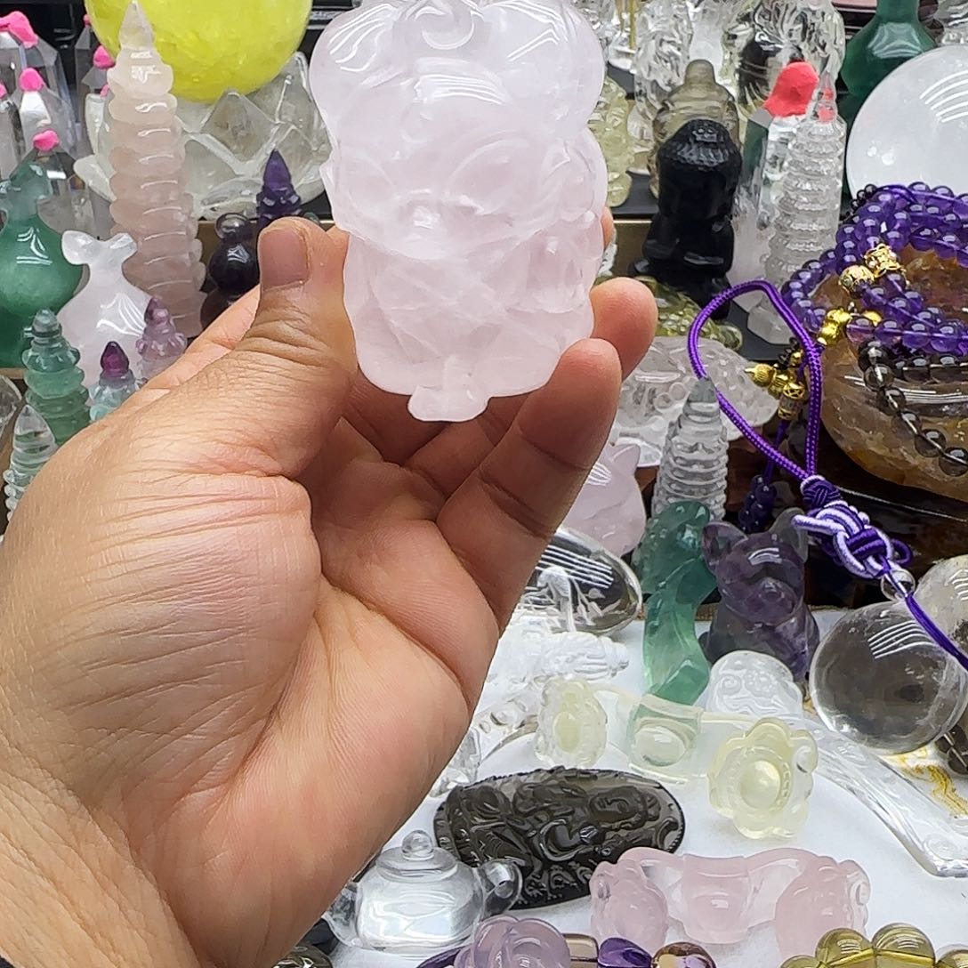 水晶车挂未镶嵌摆件