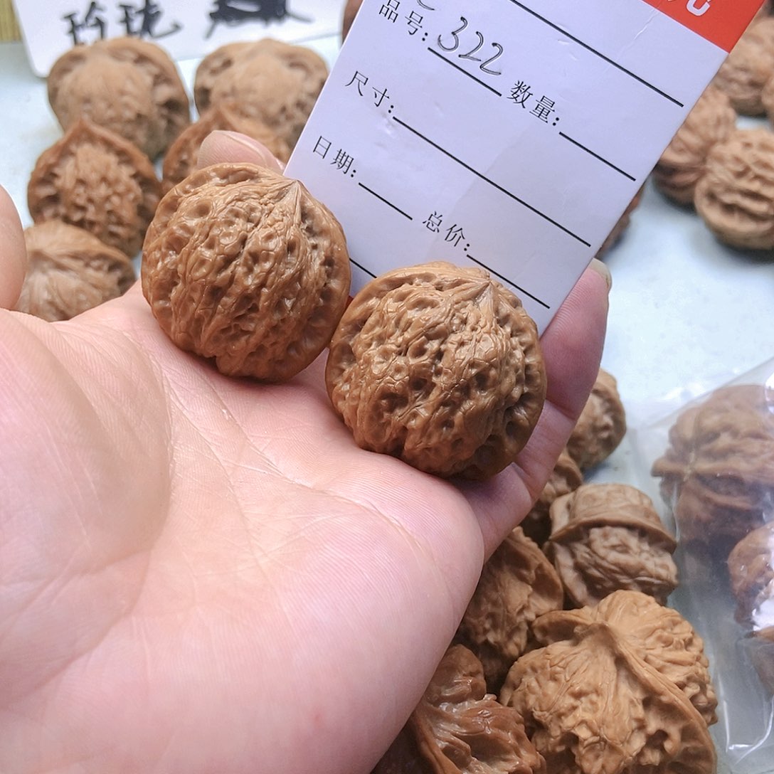 把件桃核322号四棱五道品35尺