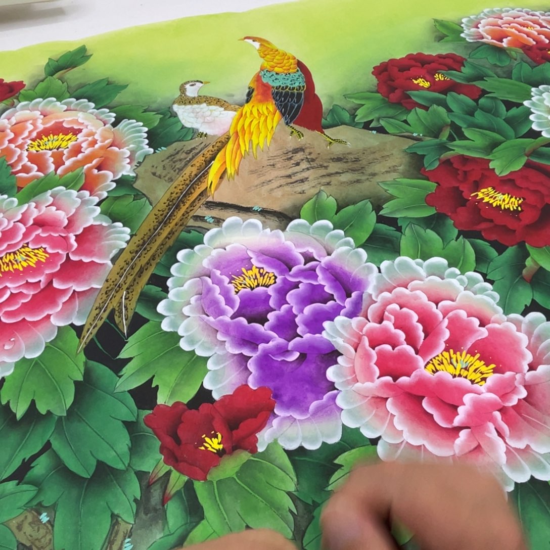 国画纯手绘工笔字画