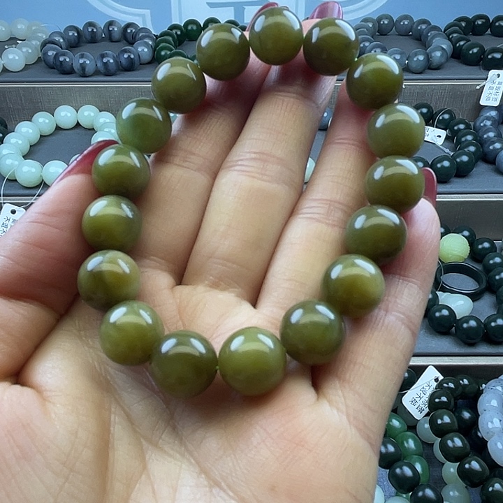 和田玉未镶嵌手链