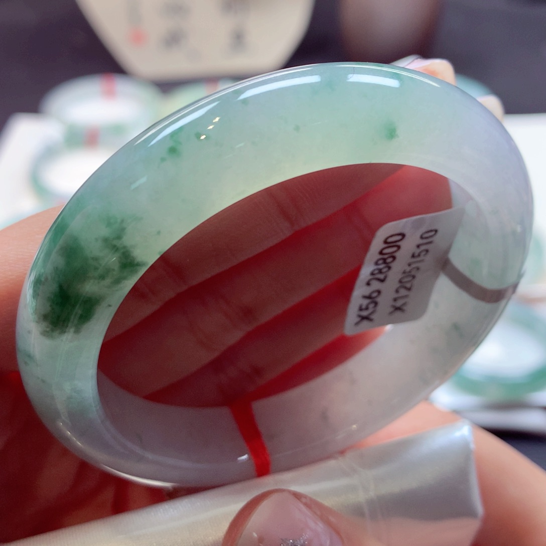 翡翠手镯未镶嵌47正圈77