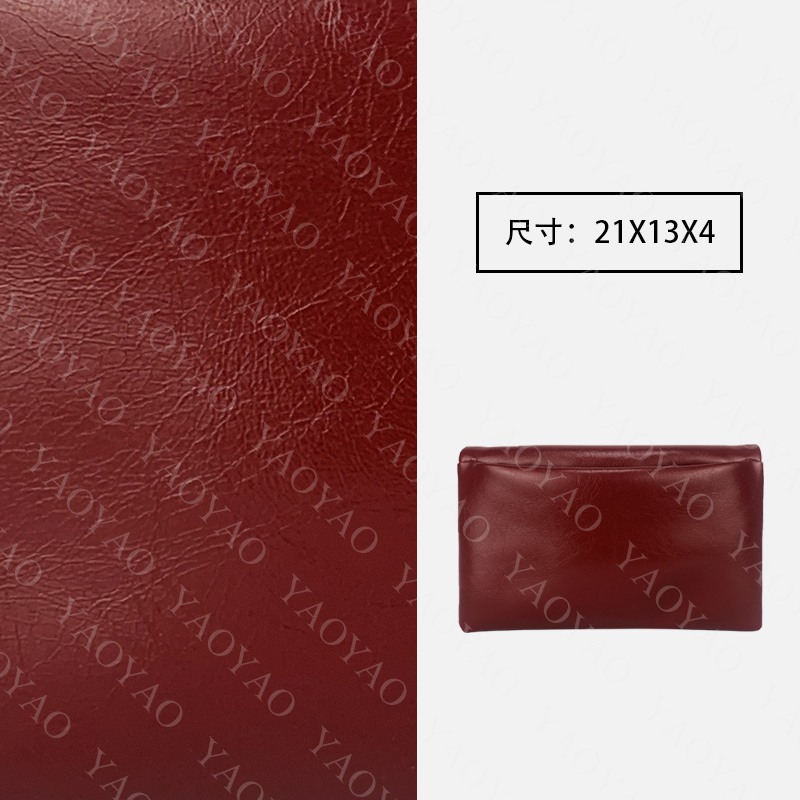 手工真皮女包 斜跨腋下包  超级美的安可拉红