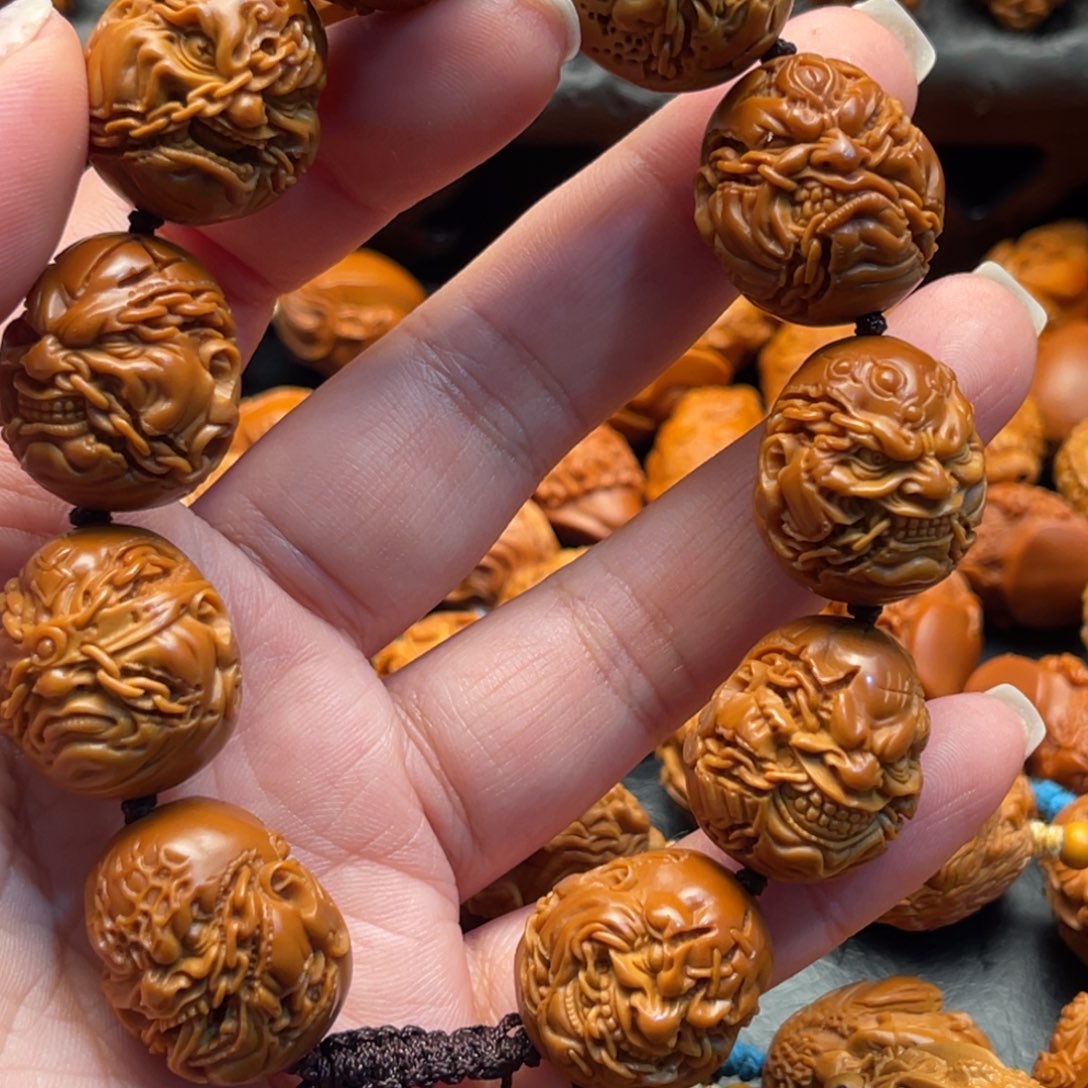 背***冲橄榄核手串/手链铁链