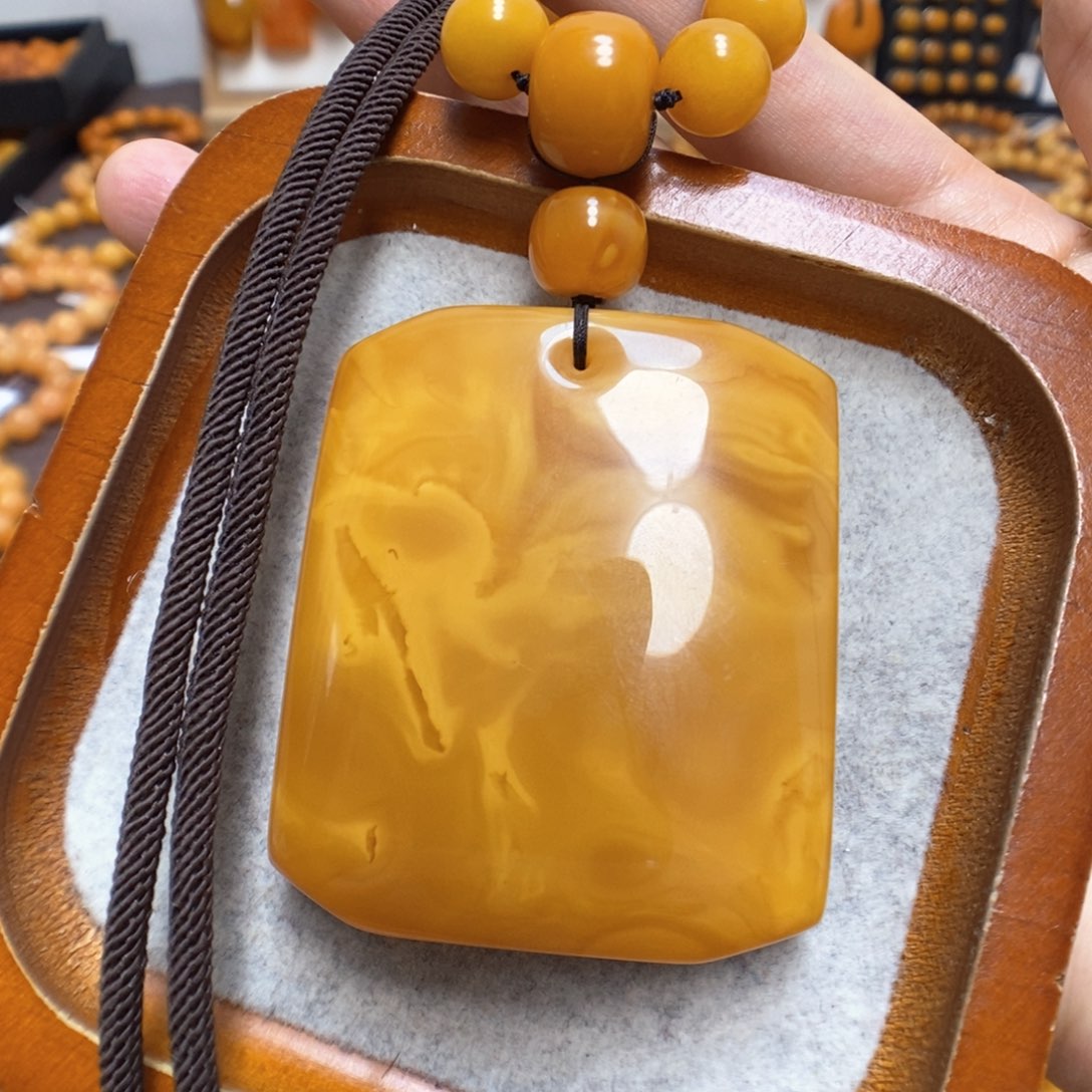 蜜蜡颈饰未镶嵌蜜蜡